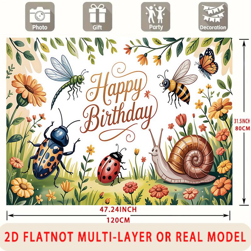 Party Backdrop Happy Birthday Birthday Photo Booth Background Wall Decor