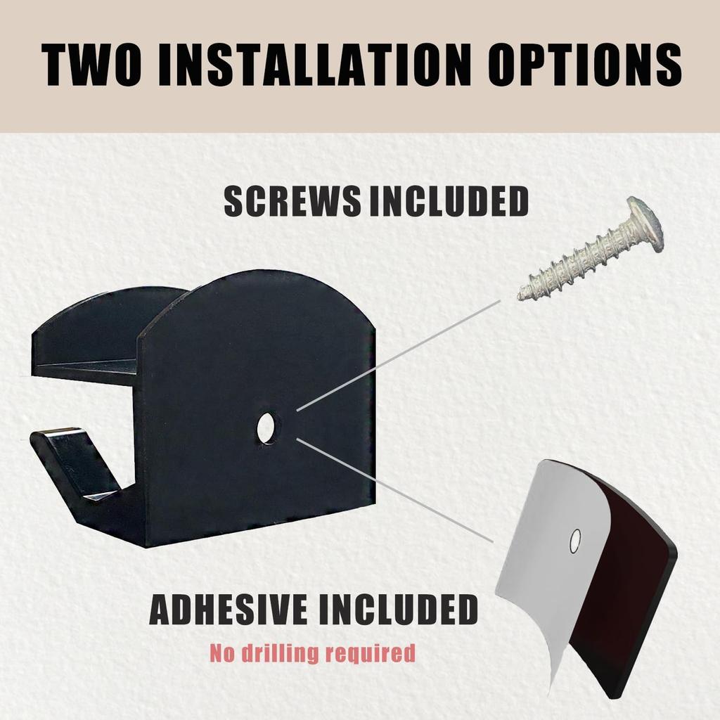 Clino 20 Pack Adhesive Hat Hooks, No Drilling Required, Durable and Stable Hats Rack, Home Organizer Hook, Cap Storage Display Hanger for Walls,