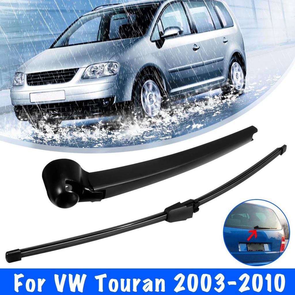 1 sett 16" Vindusviskerarm og -bladsett for bil bakvindu for VW Touran 2003 2004 2005 2006 2007 2008 2009 2010