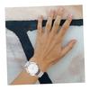 Ledmomo Luminous Steel Band Watch Wristwatch Men's Casual Watch Decorative Men's Watch Fashionable Men's Watch Watch Causal Glass White
