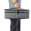 Travel Cosmetic Bag With Double Layer Large Capacity For Makeup And Hair Styling Storage