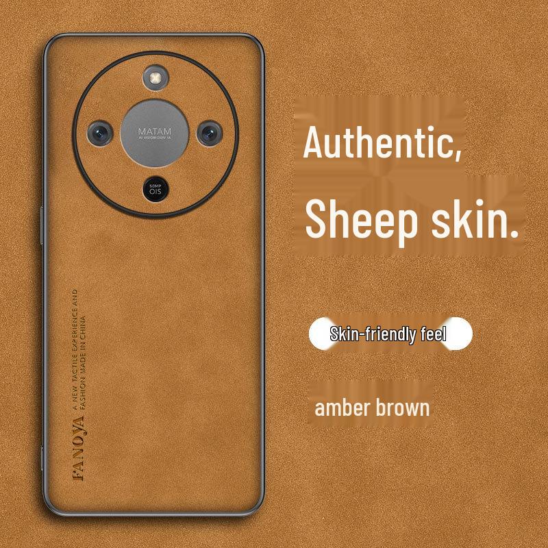 Honor X70 Business Lambskin Anti-Fall Protective Phone Case
