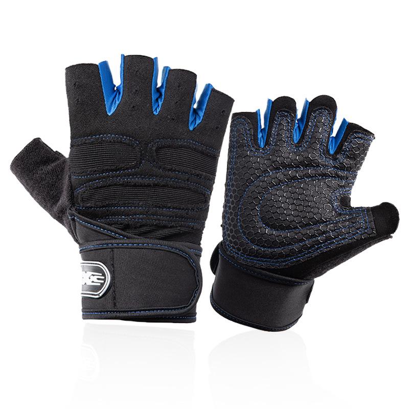 

Fitness Activities half-finger gloves men s army autumn and winter special forces outdoor tactical gloves fitness non-slip riding glo Practical Use XL темно-синього кольору
