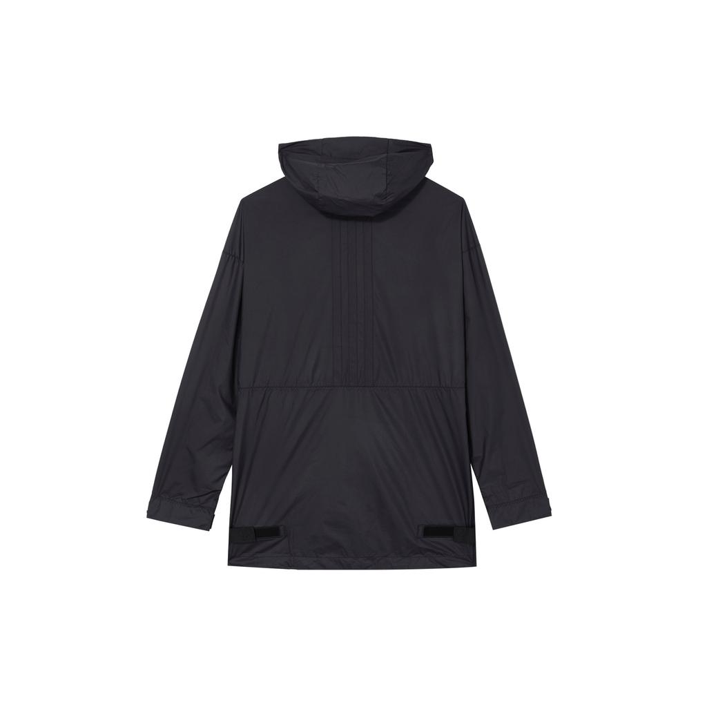 adidas Terrex Solid Color Comfortable Pullover Hooded Long Sleeve Jacket Men Jackets Black H55923