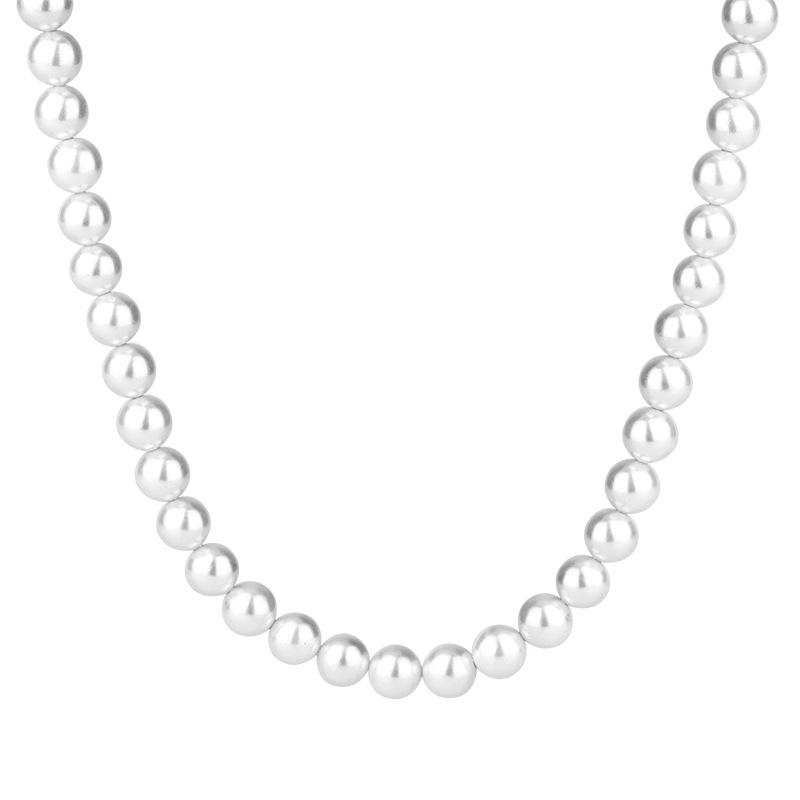Freshwater Pearl Necklace French Retro Hong Kong Style Pearl Collarbone Chain Classic Pearl Bracelet Small Fragrant Style Jewelry