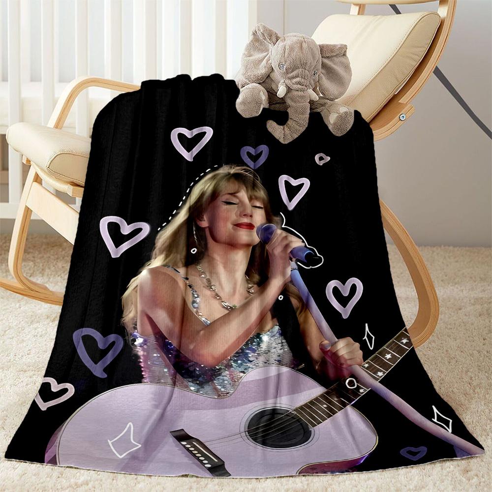 Taylor Swift Performance Blanket Comfortable Suitable for Sofa Office Chair All-Season Use Modern Gifts For Family Or Friends