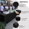 Spandex Table Cover 6FT Sign-In Table Cloth Elegant Exhibition Table Decor  Wedding Party
