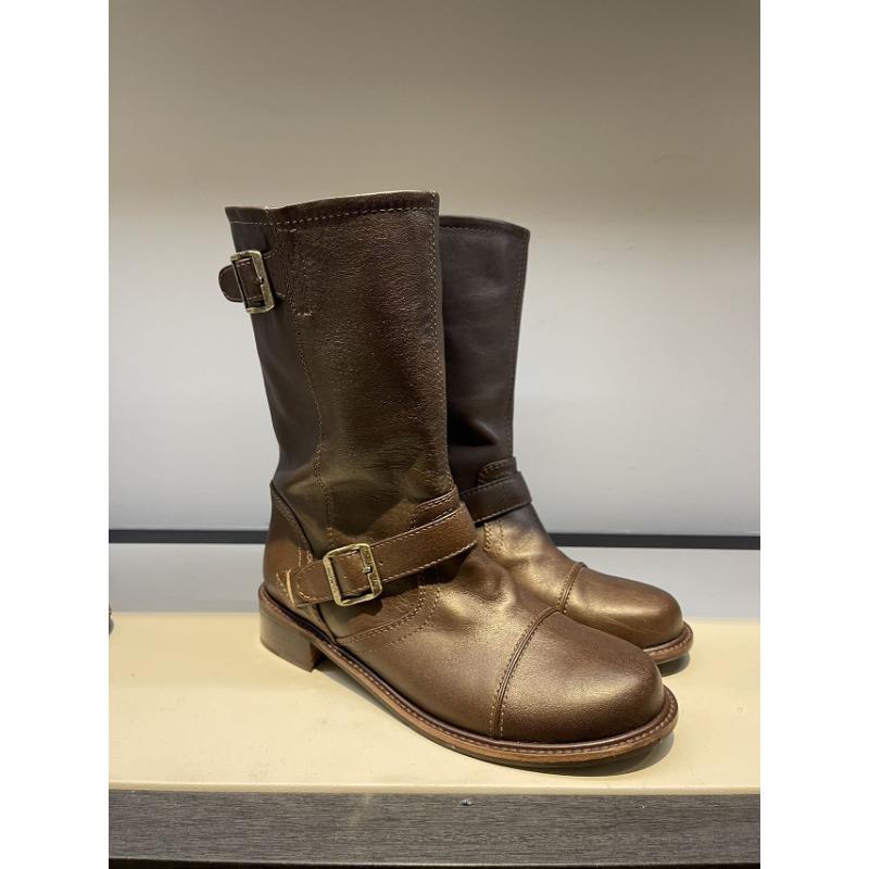 

Сапоги из коровьей кожи Детские ретро-сапоги с коротким рукавом Ботинки средней длины Ботинки Martin Ботинки рыцаря 37