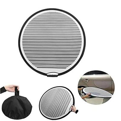 80cm Kruhová Pruhovaná Flexibilní Skládací PDR Podložená Světelná Reflektorová Deska Kulatý Panel pro Vyklenutí Přenosný Nástroj pro Kontrolu Odstraňovače Vyklenutí Auta