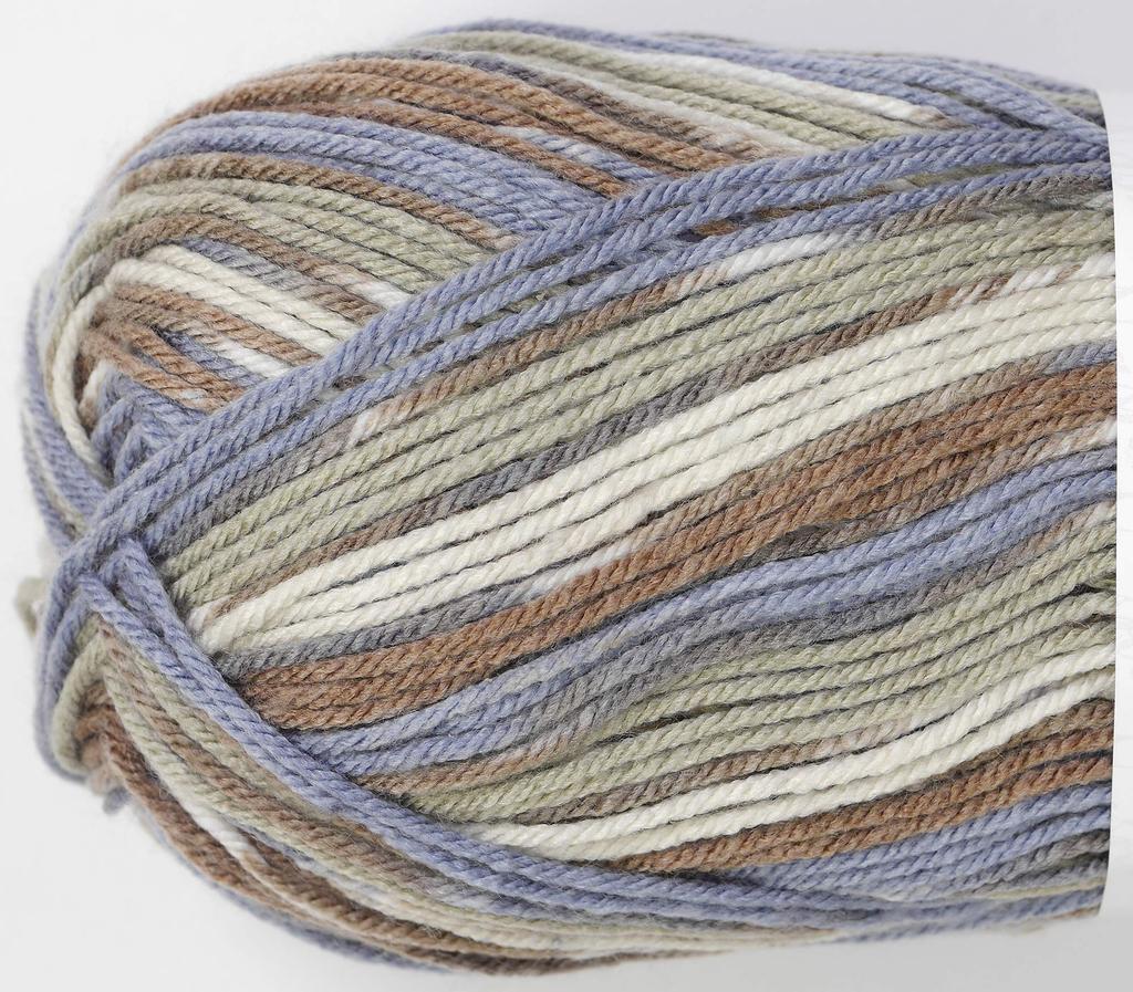 NASKA Everyday Colorful Yarn Medium Thick Gray 100g 250m Set of 5 Balls Col.320 Approx. N-57