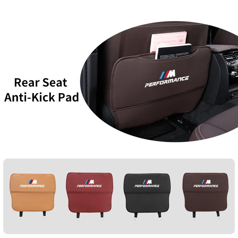 2025 Horká podložka na zadní stranu autosedačky proti kopání Kožený chránič Kryt pro BMW řady 5 F10 G30 G38 G60 X1 U11 Dekorace interiéru auta Ac