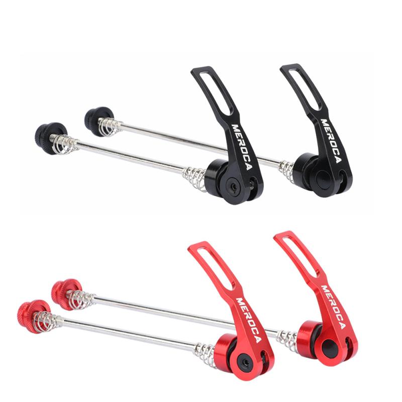 1 Pair Aluminum Alloy Mountain Bike Quick Release Lever Front 100mm Rear 135mm Hub Axle Disc