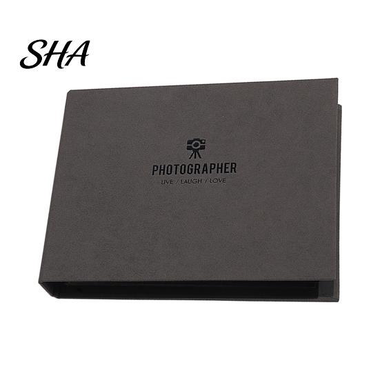 Anti-fouling Photo Album Scrapbook, Horizontal Loose-Leaf with Waterproof Thickened Film Pages, Memory Keeping Book Flat-Lay Design Refillable