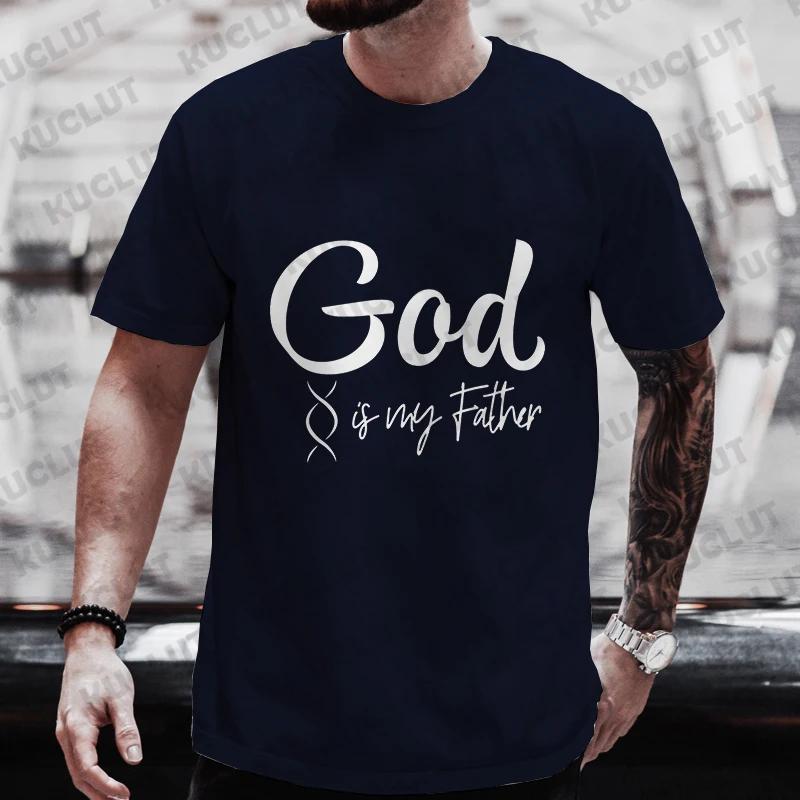 Religious Christian Tshirt For Unisex Took A Dna Test And God Is My Father Print Unisexs Tshirts Christian Cross Jesus Tee Clothes