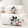 Floral Towel Soft and Absorbent Household Bath Towel, Bathroom Bath Towel, Face Towel, Washcloth,  Bathing, Seaside Bath Towel