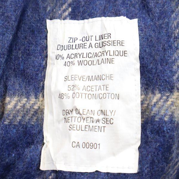 LONDON FOG 80s Vintage Long Sleeve Stainless Collar Coat 10-M Navy System Women Used