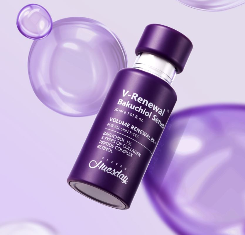 

Сыворотка Eleven Huesday V-Renewal Bakuchiol — Антивозрастная сыворотка на основе бакучиола (30 мл) 01EA