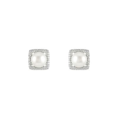 JYDDM 925 Modern Square Pearl Earrings