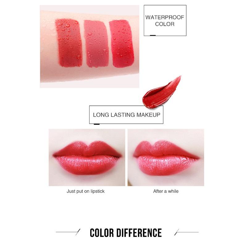 BSIMONE mała srebrna tubka matowa szminka szminka odżywcza nawilżająca antyadhezyjna szminka do makijażu