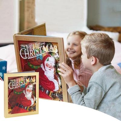 The Night Before Christmas Pop-Up Book Christmas Music Storybook with Light And Sound 3D Illustration Board Picture Book for Kids