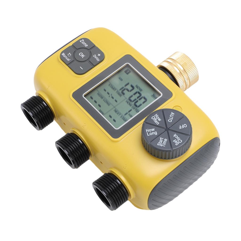 Timer zraszacza 3/4-1/2 cala Krany Programowalny Timer Węża 3 Wyjścia Wyświetlacz Cyfrowy Nawadnianie
