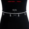 Fashion Hip Hop Rhinestone Claw Chain Dollar Symbol Pendant Single Row Diamond Chain Waist Chain Waist Jewelry Spice Girl