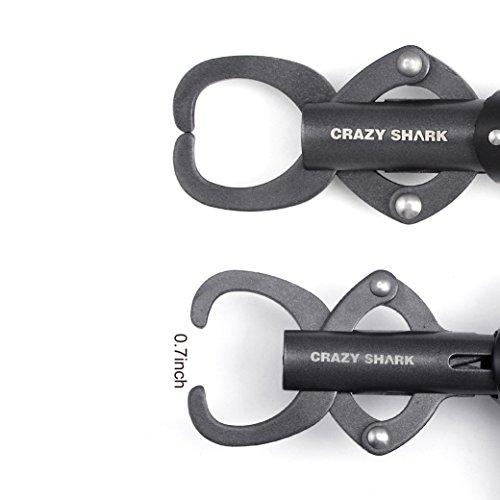 CRAZY SHARK Fish Grip, Fish Catcher, Fish Grabber, Lightweight Fish Gripper, Stainless Steel, Multi-Function Tool, Portable