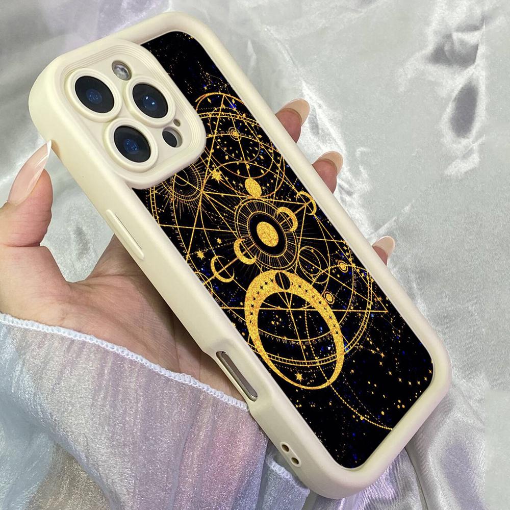 JT469 Sacred Geometry Astronomy Art for iPhone 17 16 15 14 13 Pro Max Samsung S26 S25 Ultra A17 A07 A56 A16 Xiaomi 15T Redmi 15c 14C Soft Case