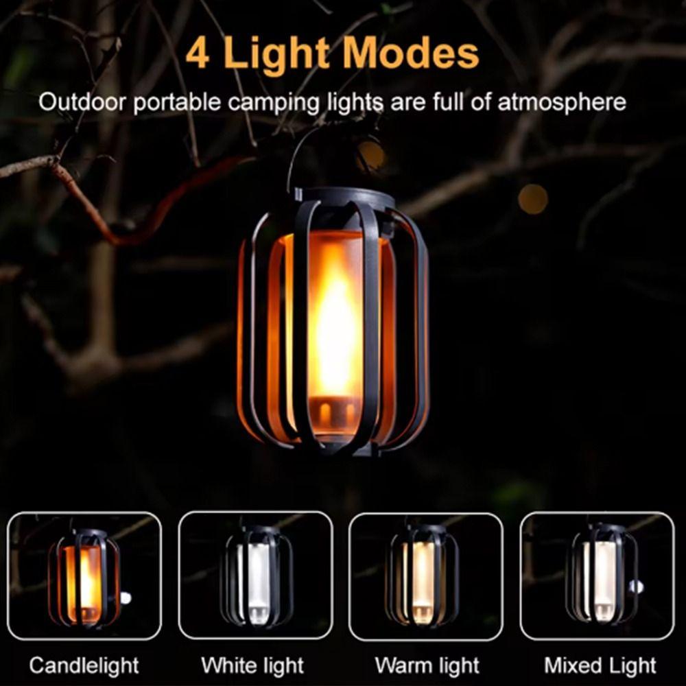 Solar Powered Solar Lanterns UBS Charging Outdoor Hanging Lights Portable Landscape Lamp  Outdoor