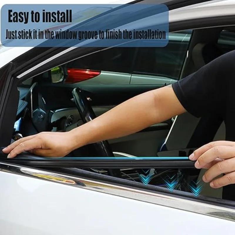 Set da 2 pezzi tergicristalli per finestrino laterale dell'auto