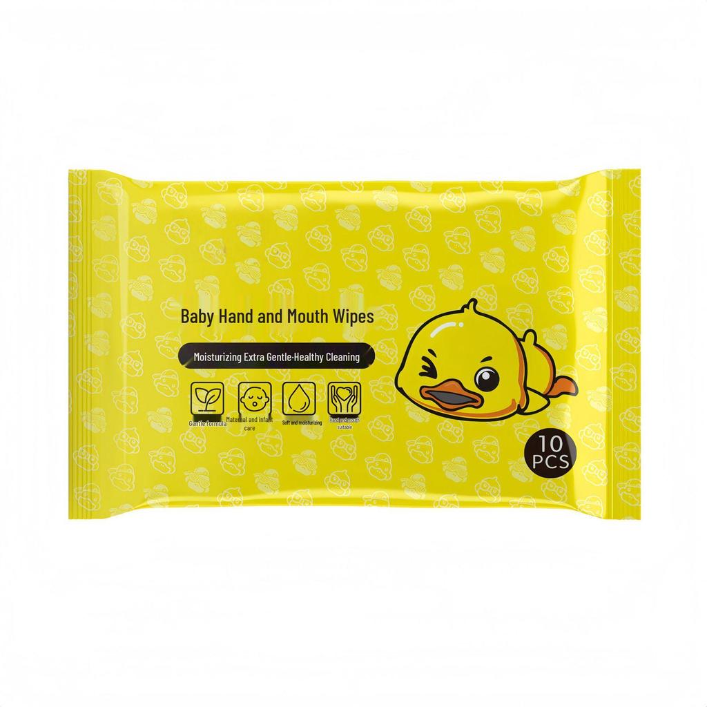 Cross-border Lotso Baby Hand & Mouth Cleaning Wipes - 10 Packs with Storage Box