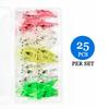 25Pcs 4.5cm 1.3g Soft Shrimp Lure Set - Realistic Silicone Artificial Shrimp Bait with Hook for Freshwater Saltwater Fishing