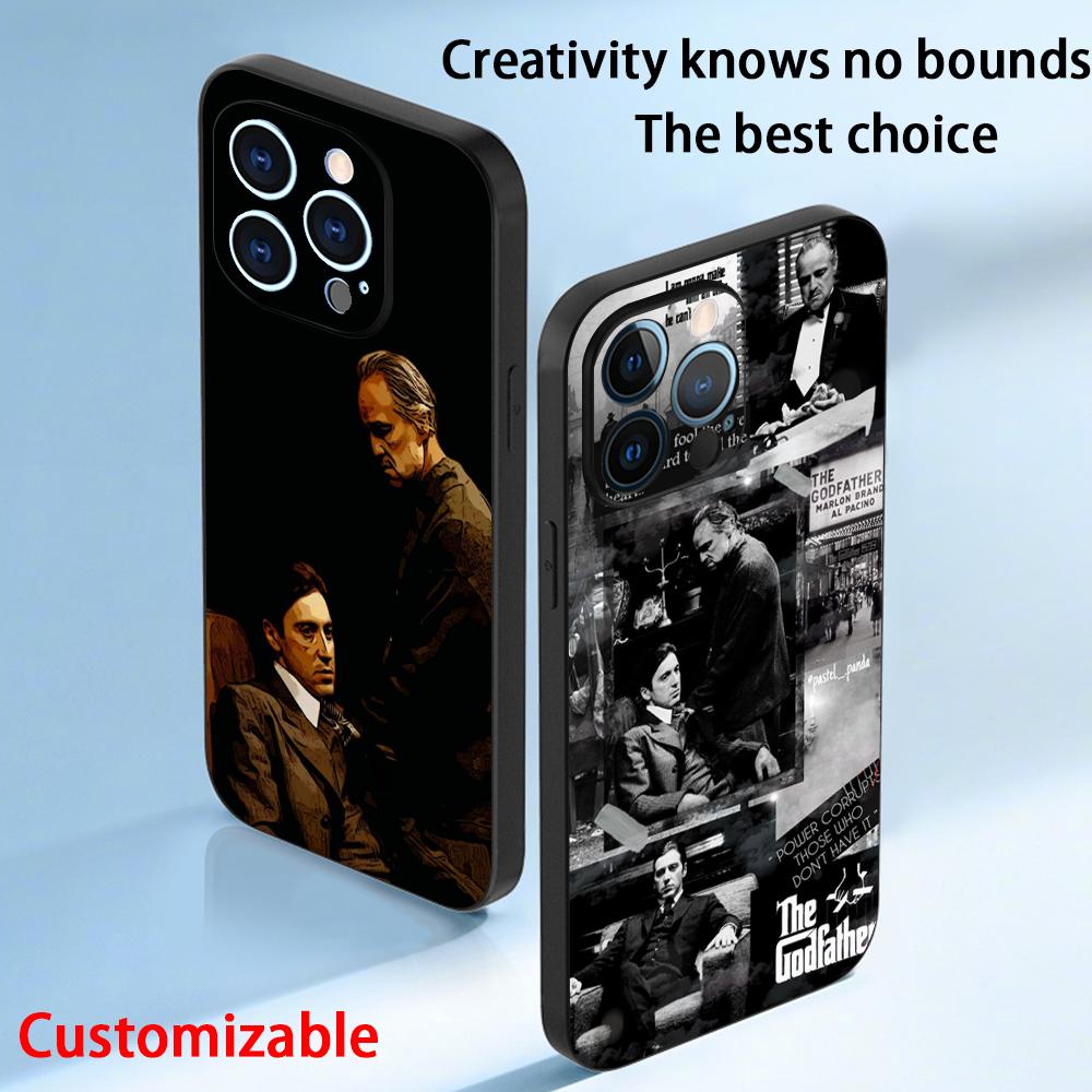 The godfather Classic movie posters Phone Case For iPhone 17 16 e 15 14 13 12 Plus Mini Pro Max Soft black Shockproof Cover