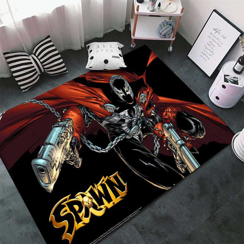 15 Size Spawn Movie Demon Pattern Carpet Rug for Bedroom Living Room Floor Rug Children Play Floor Mat Outdoor Rug Home Decor