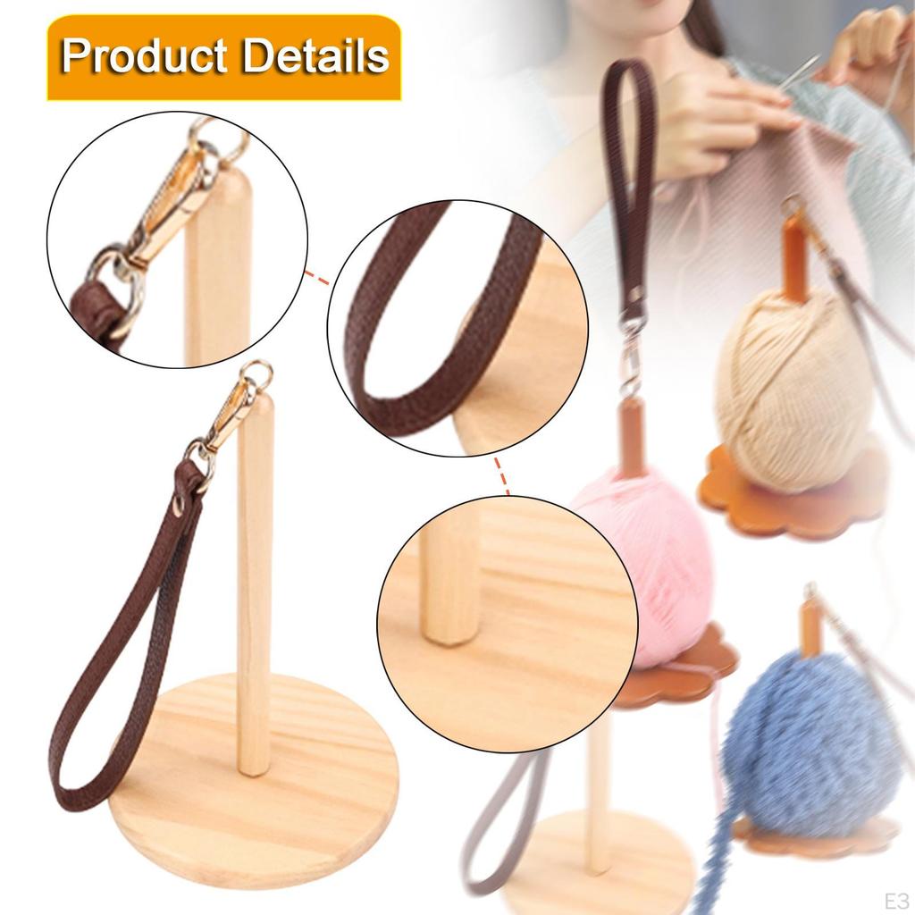 Crochet Yarn Holder Thread Spindle Skein Spool Organizer for Knitting