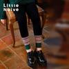 Little Naive Girls' Fleece-Lined Jacquard Leggings