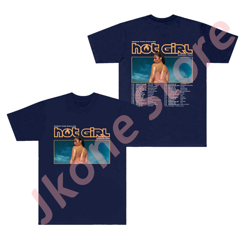 

Megan Thee Stallion Hot Girl Tour Merch Tshirts Women Unisex Fashion Casual HipHop Short Sleeve Tee 4XL