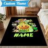 Custom Name Zombies Battle Rug Game Carpet, Floor Mat for Bedroom Living Room Entryway Rug, Home Decor Idea Gift for Christmas birthday