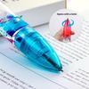 1Pc Liquid Motion Bubble Pen-Retractable Ballpoint,6 Colors, Anxiety Relief Stress-Free Writing, Cool Relax Pen For Study/Office