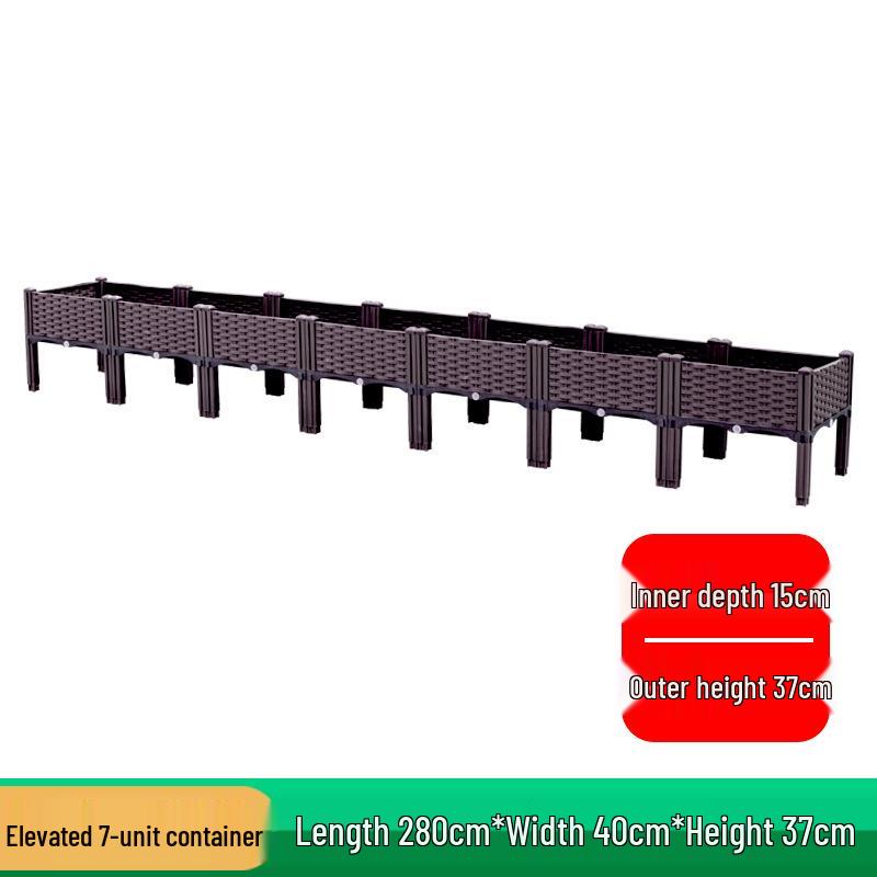 Extra Large Plastic Raised Vegetable & Flower Planter for Balcony/Courtyard
