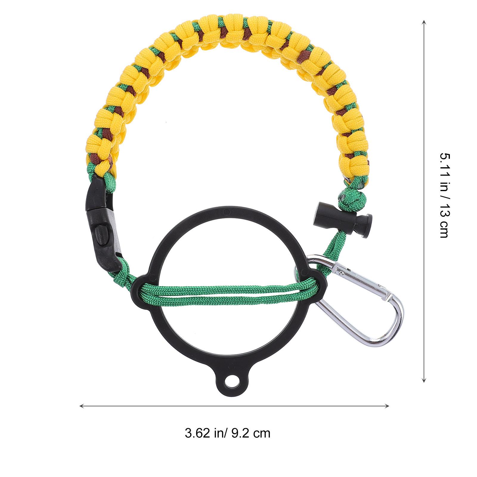 1Pcs Cup Rope Hand Woven Seven Strand Braided Survival Rope Outdoor Multipurpose Water Glass Holder Anti-Lost Unisex Emergency синий