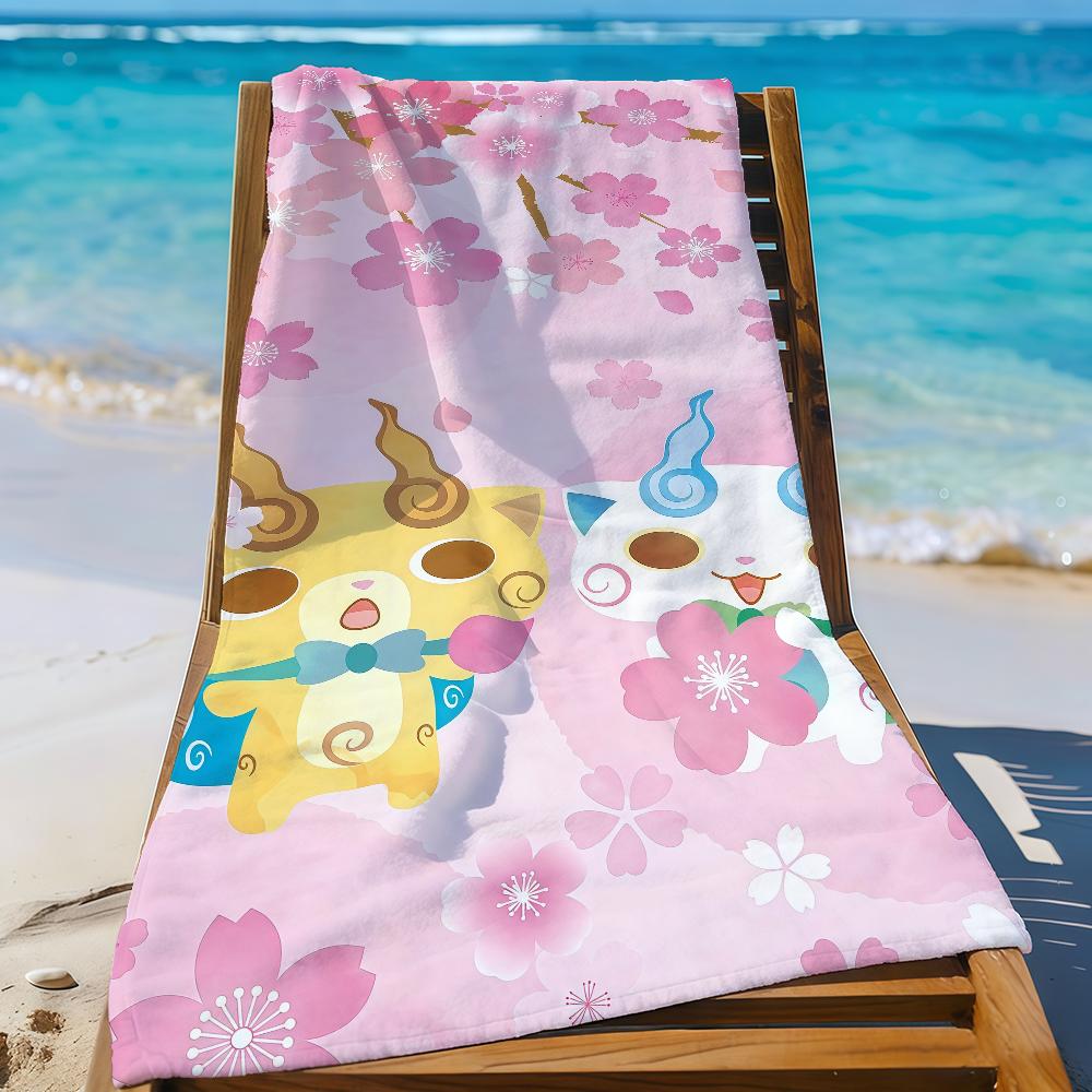 Manga Game Y-Yo-KaiS W-Watch-S Towel Sports Quick Dry Travel Camping Gear Sandproof Soft Light Large Beach Towel