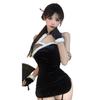 Domila Sexy Lingerie Cheongsam Uniform Seduction Bed Passion Clothes Sexy Christmas Clothes Nightclub Suit Women
