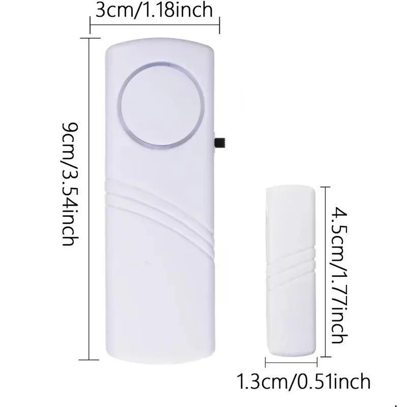 2pcs/1set-Wireless Door Window Magnetic Sensor Alarm Detectors Home Security Alarm System