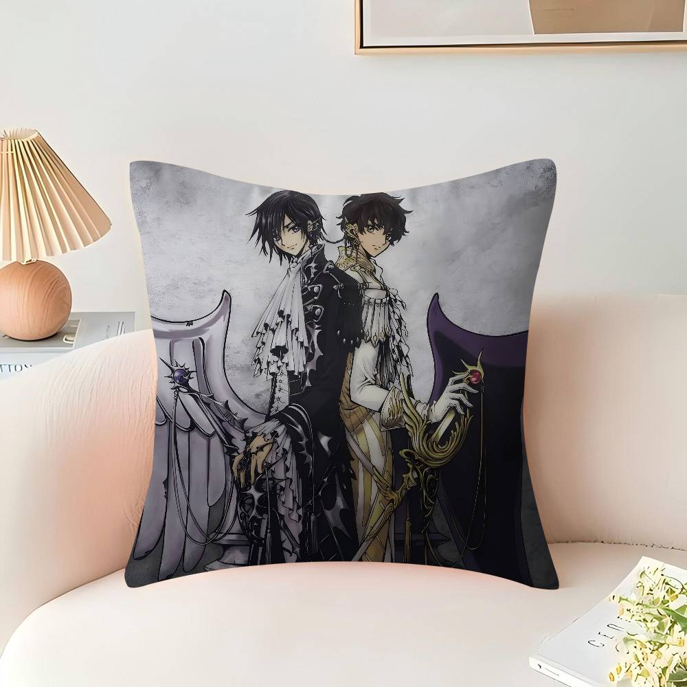 Anime C-Code Geass Lelouch Stitch Lucky Dragon Pillow Cover Sofa Cushion Cover Home Room Decoration Children Gift