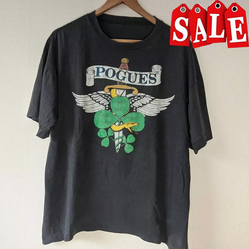 The Pogues Band Tour Concert Black Unisex 100% Cotton All Size