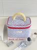 Heart-shaped makeup bag, portable large-capacity toiletry bag, new high-value ins style