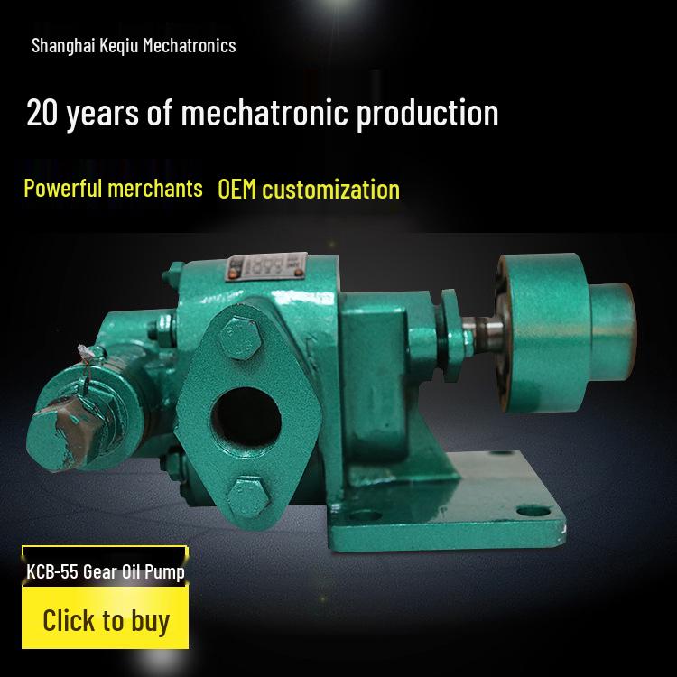 Shanghai KeQiu KCB-55 WCB Stainless Steel Gear & Centrifugal Self-Priming Oil & Lubrication Pump