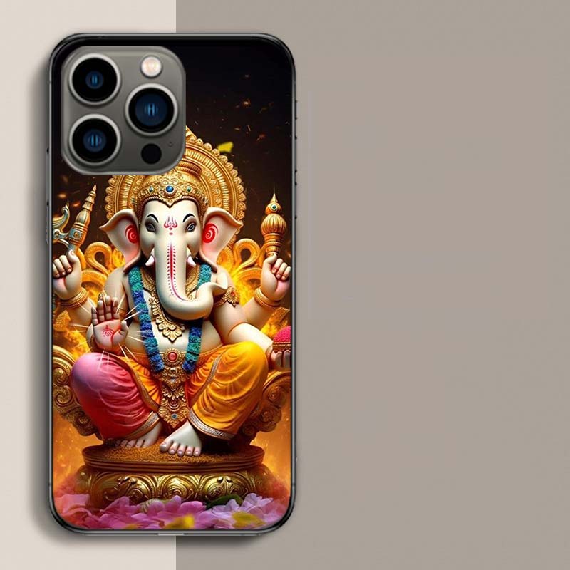 

Ganesh lord Phone Case For Apple Iphone 16E 16 13 Pro Max Coque 15 14 Plus Clear 12 Mini 11 Pro Cover Cute Fundas Silicone Soft iPhone 14 Pro