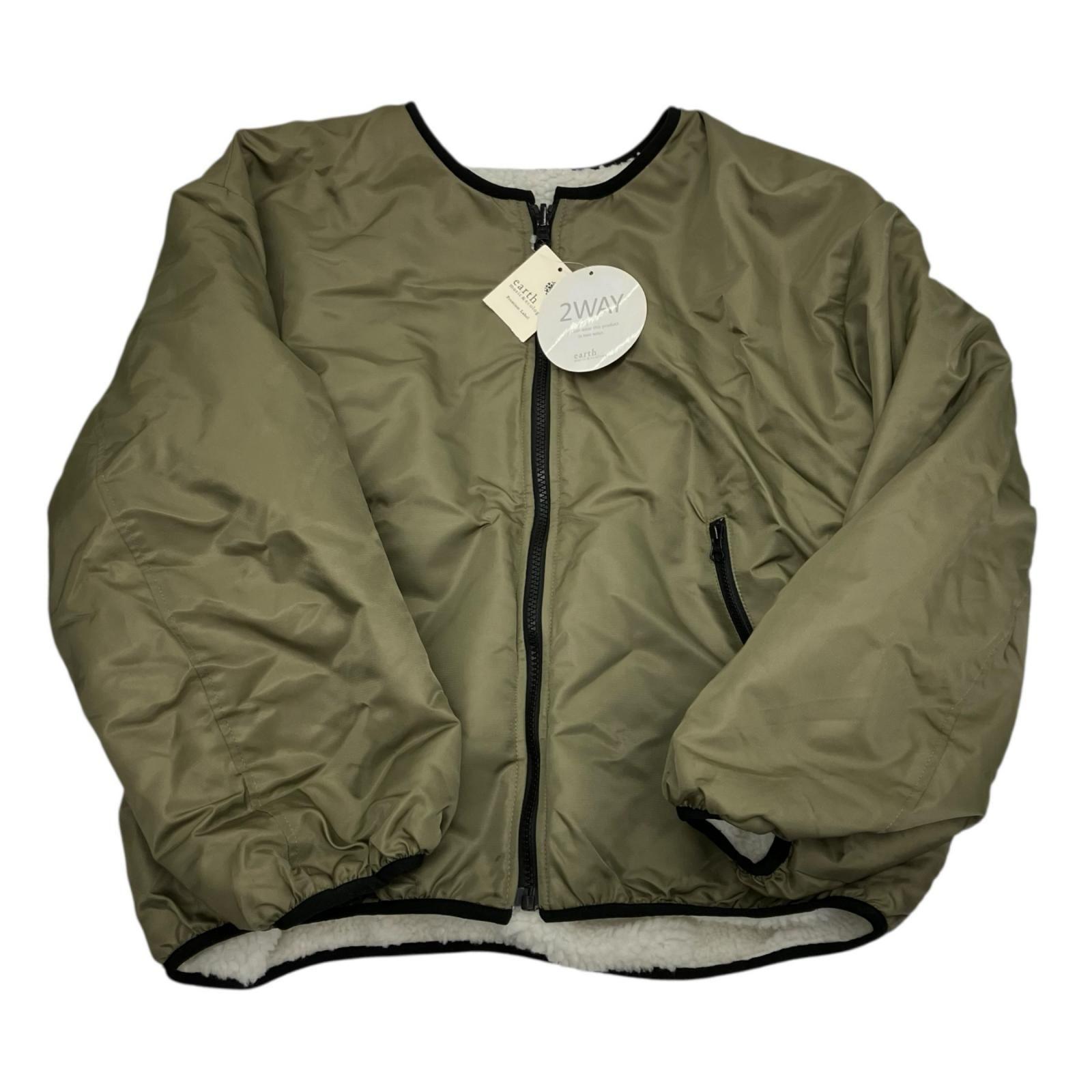 186001 earth music&ecology earth music and ecology 2way boa blouson